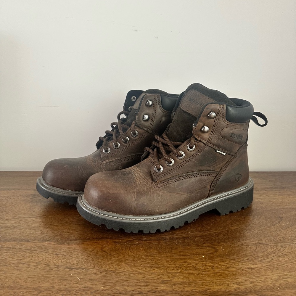 Wolverine 6" Steel Toe Boots Durable Outdoor Work NEW